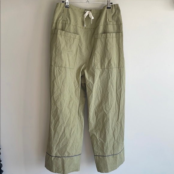 Free People Green Wide-Leg Button-Up Pants XL - Picture 4 of 5
